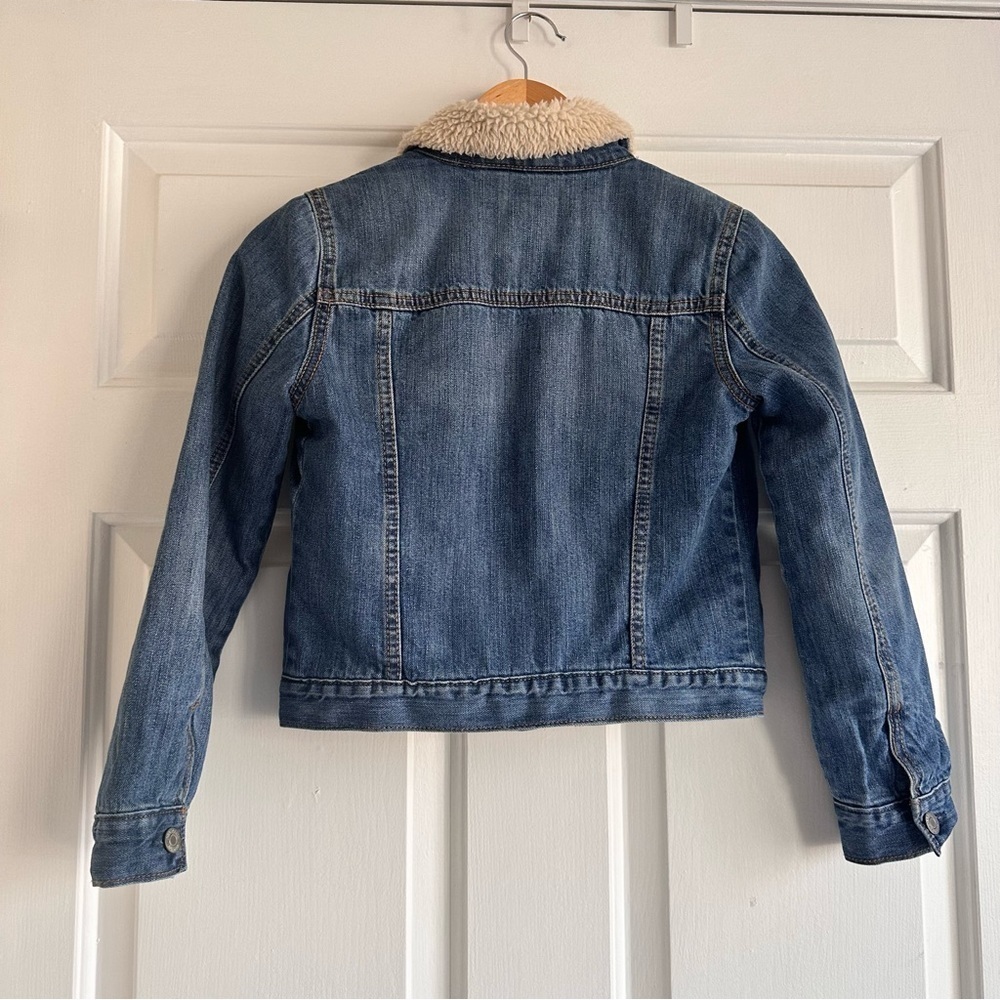 GAP Kids Sherpa Denim Icon Jacket large - Picture 3 of 5